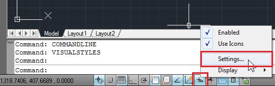 Izbornik tipke dinamičkog sučelja
