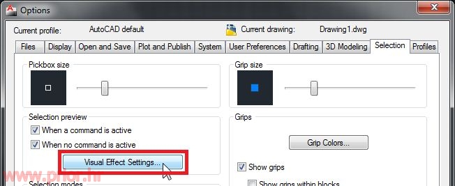 Tipka Visual Effects Setting
