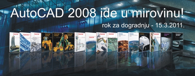 Umirovljenje Autodeskovih verzija 2008