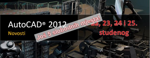 Besplatan jednodnevni tečaj AutoCAD-a 2012