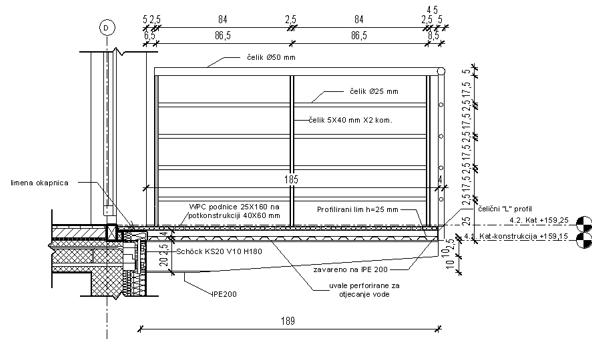 Revit, detalj balkona